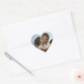 Bouguereau's L'Amour et Psyche, enfants (Cupid) Hart Sticker (Envelop)