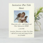 Bouguereau's L'Amour et Psyche, enfants (Cupid) Kaart (Staand voorkant)