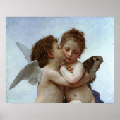 Bouguereau's L'Amour et Psyche, enfants (Cupid) Poster (Voorkant)