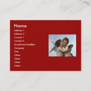Bouguereau's L'Amour et Psyche, enfants (Cupid) Visitekaartje