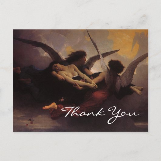 Bouguereau's Soul Bood aan de hemel Briefkaart (Voorkant)