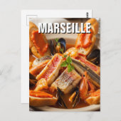 Bouillabaisse Marseille Frankrijk Reizen Briefkaart (Voorkant / Achterkant)