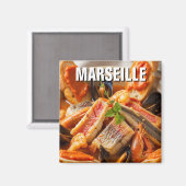 Bouillabaisse Marseille Frankrijk Reizen Magneet (Voorkant / Achterkant)
