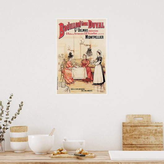 Bouillon Food and Art Poster (Keuken)