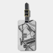 Bouilly Motorcycle, 1895 Bagagelabel (Voorkant verticaal)