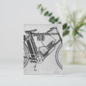 Bouilly Motorcycle, 1895 Briefkaart (Staand voorkant)
