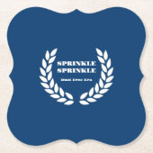 Boujee Blues Papier Onderzetters (Voorkant)