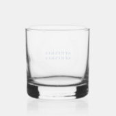 Boujee Blues Whiskey Glass Whisky Glas (Achterkant)