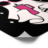 Boujee Boo-jee Schattige Ghost Spooky Seizoen Hall Poster (Hoek)