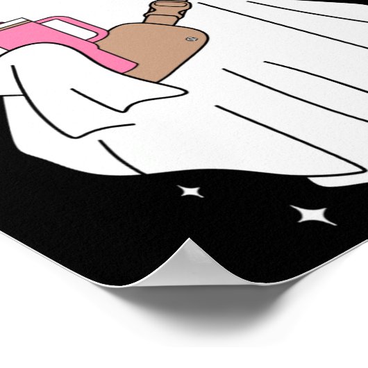 Boujee Boo-jee Schattige Ghost Spooky Seizoen Hall Poster (Hoek)