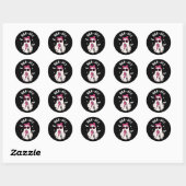 Boujee Boo-jee Schattige Ghost Spooky Seizoen Hall Ronde Sticker (Vel)