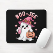 Boujee Boo Jee Spooky Ghost Pink Halloween Pumpkin Muismat (Met muis)
