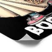 Boujee Boo Jee Spooky Ghost Pink Halloween Pumpkin Poster (Hoek)