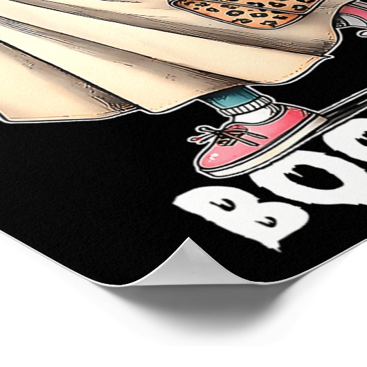 Boujee Boo Jee Spooky Ghost Pink Halloween Pumpkin Poster (Hoek)