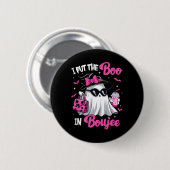 Boujee Boo Jee Spooky Ghost Pink Halloween Pumpkin Ronde Button 5,7 Cm (Voorkant /achterkant)