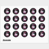 Boujee Boo Jee Spooky Ghost Pink Halloween Pumpkin Ronde Sticker (Vel)