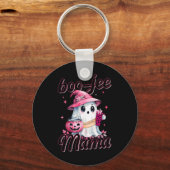 Boujee Boo Jee Spooky Ghost Pink Halloween Pumpkin Sleutelhanger (Voorkant)