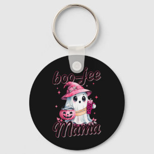 Boujee Boo Jee Spooky Ghost Pink Halloween Pumpkin Sleutelhanger
