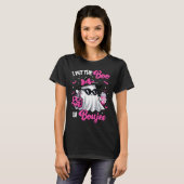 Boujee Boo Jee Spooky Ghost Pink Halloween Pumpkin T-shirt (Voorkant volledig)