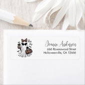 Boujee Halloween Geest Pompoen Retouradres Etiket (Insitu)