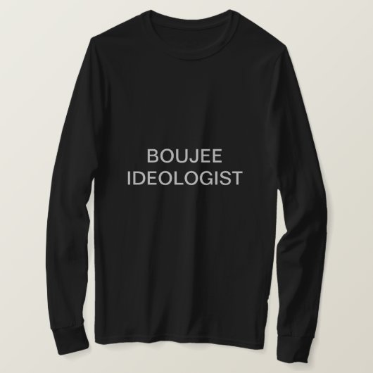 BOUJEE IDEOLOOG T-SHIRT (Design voorkant)