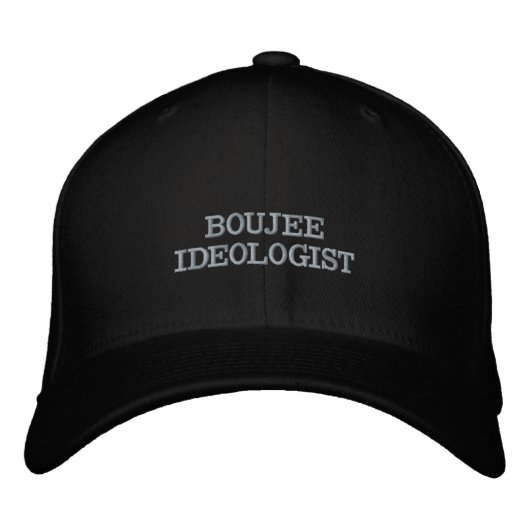 BOUJEE IDEOLOOG (TM)-PETTEN GEBORDUURDE PET (Voorkant)