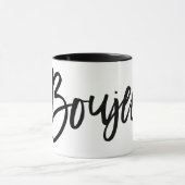 Boujee Popular Quote Black Artsy Typography Gezegd Mok (Midden)