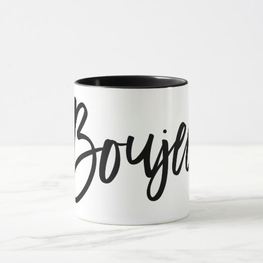 Boujee Popular Quote Black Artsy Typography Gezegd Mok (Midden)