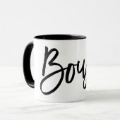 Boujee Popular Quote Black Artsy Typography Gezegd Mok (Voorkant links)