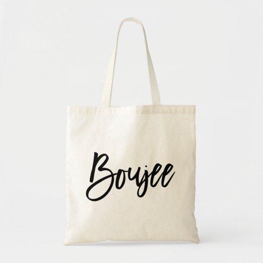 Boujee Popular Quote Black Artsy Typography Gezegd Tote Bag (Voorkant)