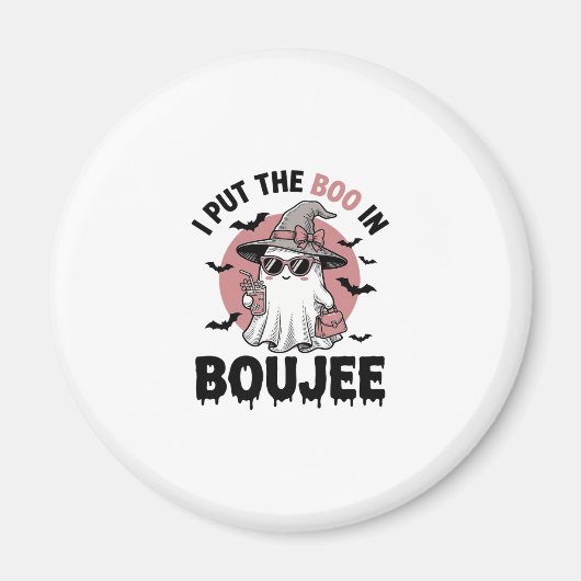 Boujee spook Halloween vintage graveerontwerp_1 Magneet (Voorkant)