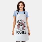 Boujee spook Halloween vintage graveerontwerp_1 Schort (Gedragen)