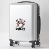 Boujee spook Halloween vintage graveerontwerp_1 Sticker (Koffer)