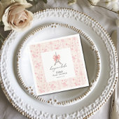 Boujour Bebe Paris Frans Toile Roze Baby shower Servet