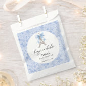 Boujour Bebe Paris Franse Toile Blauw Baby shower Bedankzakje