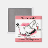 "Bouk Bouk" Chicken talk Magneet (Voorkant / Achterkant)