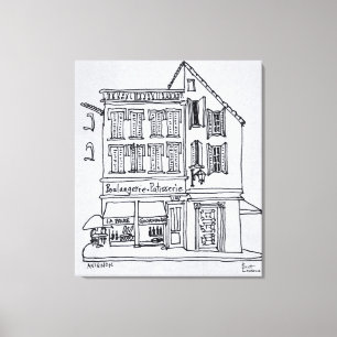 Boulangerie Patisserie, Avignon Canvas Afdruk