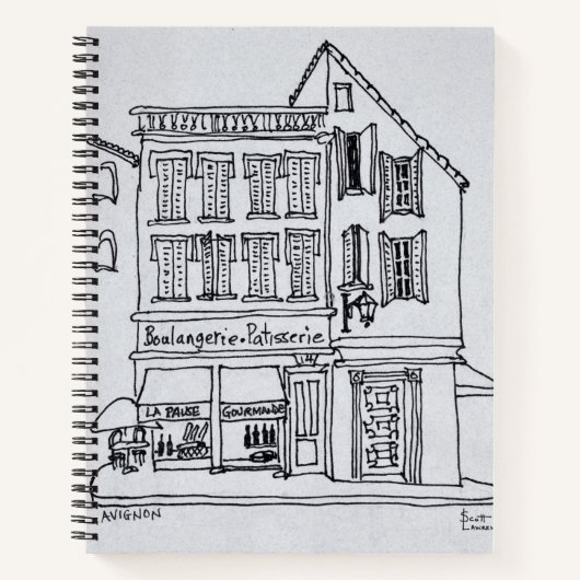 Boulangerie Patisserie, Avignon Notitieboek (Voorkant)