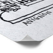 Boulangerie Patisserie, Avignon Poster (Hoek)