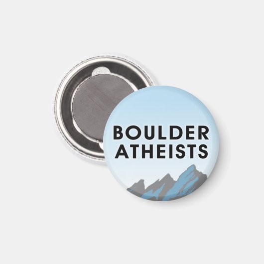 Boulder Atheïsten Logo Magneet (Voorkant / Achterkant)