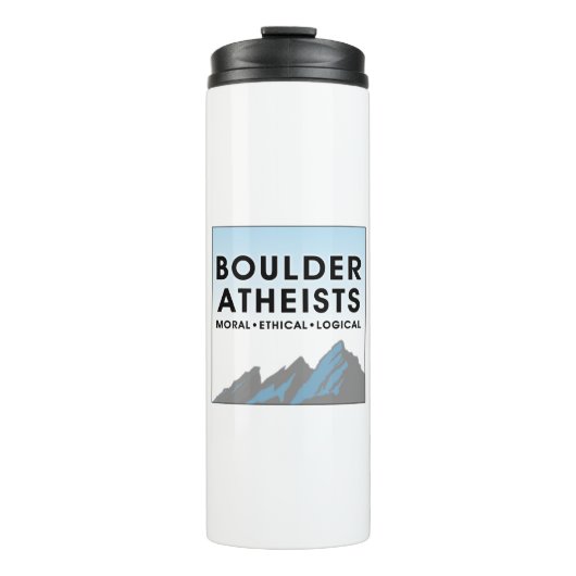 Boulder Atheists Logo Thermal Tumbler Thermosbeker (Voorkant)