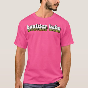 Boulder Babe Hippy Baseball Sleeve T-shirt