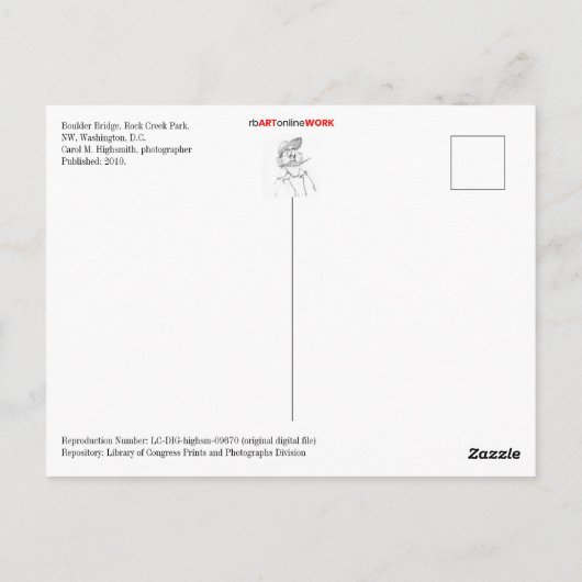 Boulder Bridge Briefkaart (Achterkant)
