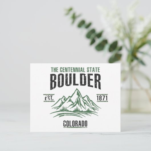 Boulder Briefkaart (Staand voorkant)