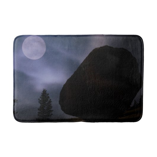 Boulder by Moonlight Yosemite National Park Badmat (Voorkant)