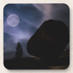Boulder by Moonlight Yosemite National Park Bier Onderzetter