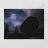 Boulder by Moonlight Yosemite National Park Briefkaart (Voorkant)