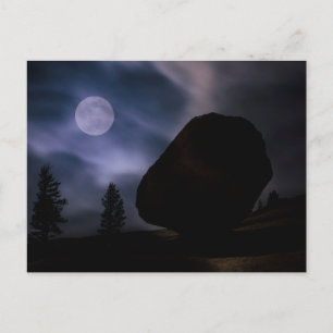 Boulder by Moonlight Yosemite National Park Briefkaart