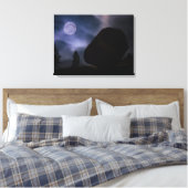Boulder by Moonlight Yosemite National Park Canvas Afdruk (Insitu (Slaapkamer))