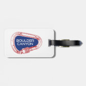 Boulder Canyon Colorado Klimaatkarabiner Bagagelabel (Achterkant horizontaal)